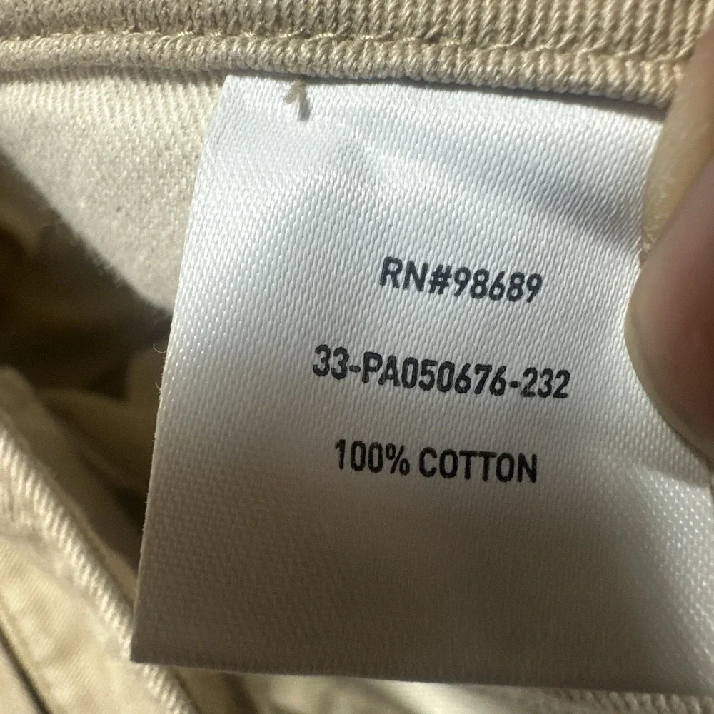 Todd Snyder Pant Mens 36x27* Beige Cotton Chino Straight Leg Baggy Loose Fit